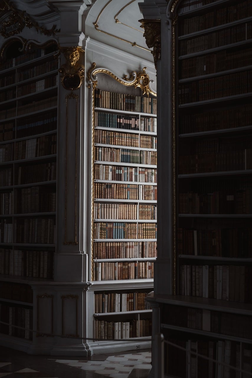 Escritura old library, dramatic lighting, antique shelves, gold accents, shadow play, mobile wallpaper 4k, rare books, european style, historical interior, samsung wallpaper, reading room, trending decor, baroque, library architecture, iphone wallpaper, phone wallpaper, wallpaper, background images, background, beautiful wallpaper, 4k, unsplash, pixabay, mobile wallpaper, lock screen wallpaper, pexels, pictures, ipad wallpaper, desktop wallpaper, desktop background